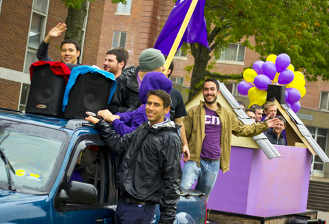 Students at Homecoming