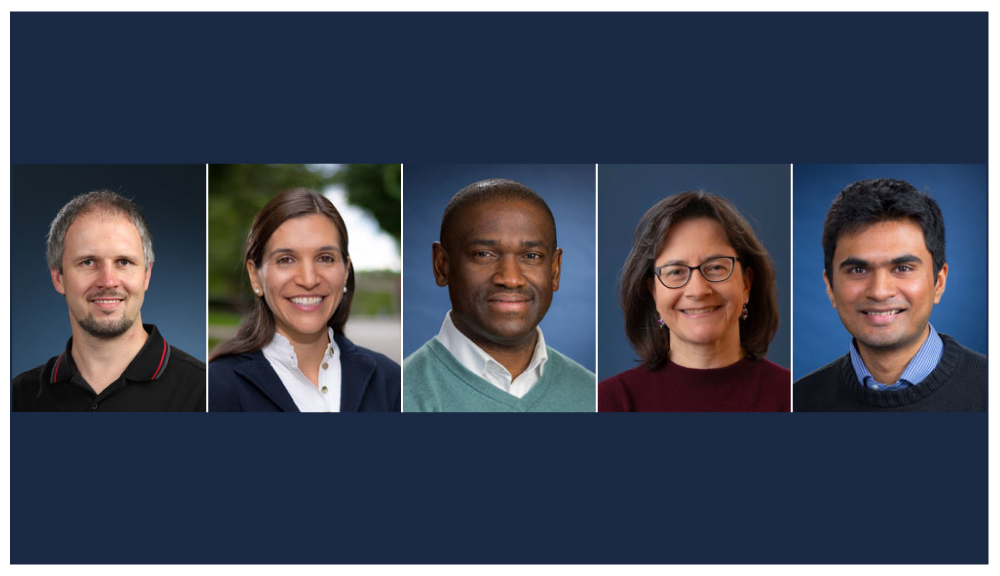 Jurist Deans Professors (L-R) Dmitry Korkin, Danielle Cote, Emmanuel Agu, Carolina Ruiz, Pratap Rao