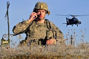 soldier in the field