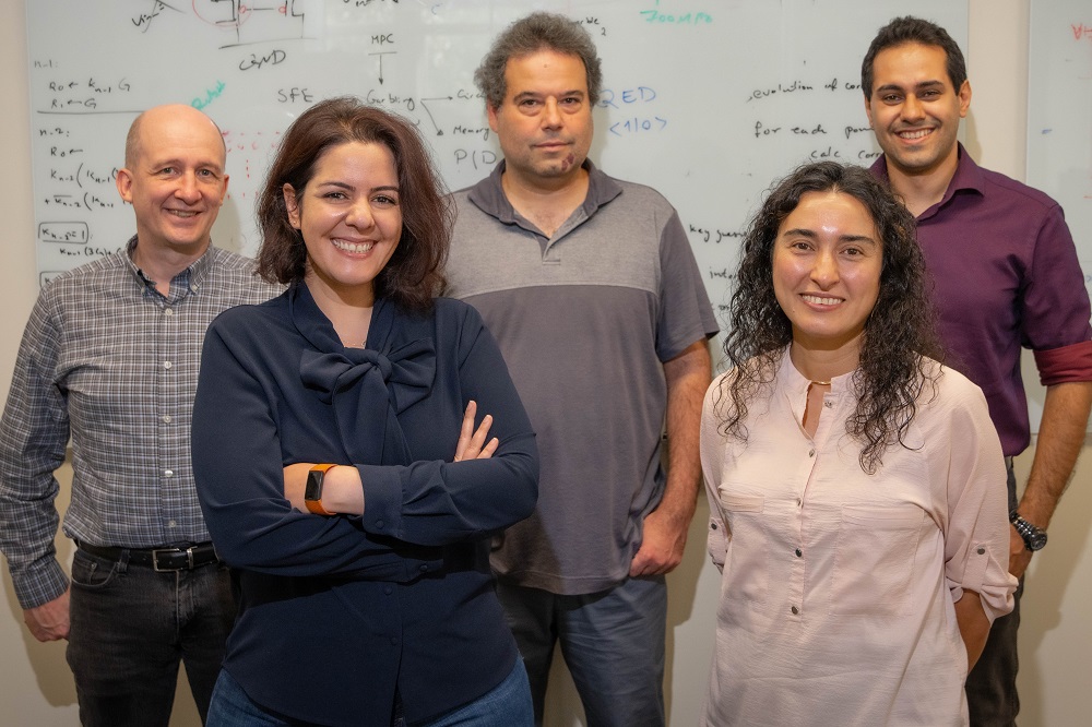 From left, Patrick Schaumont, Fatemeh Ganji, Berk Sunar, Ulkuhan Guler, Shahin Tajik