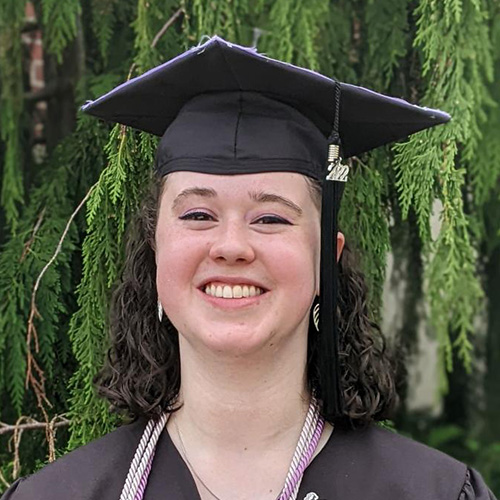 Photo of Erin Bryan graduating