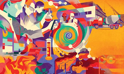 WPI sustainability research illustration