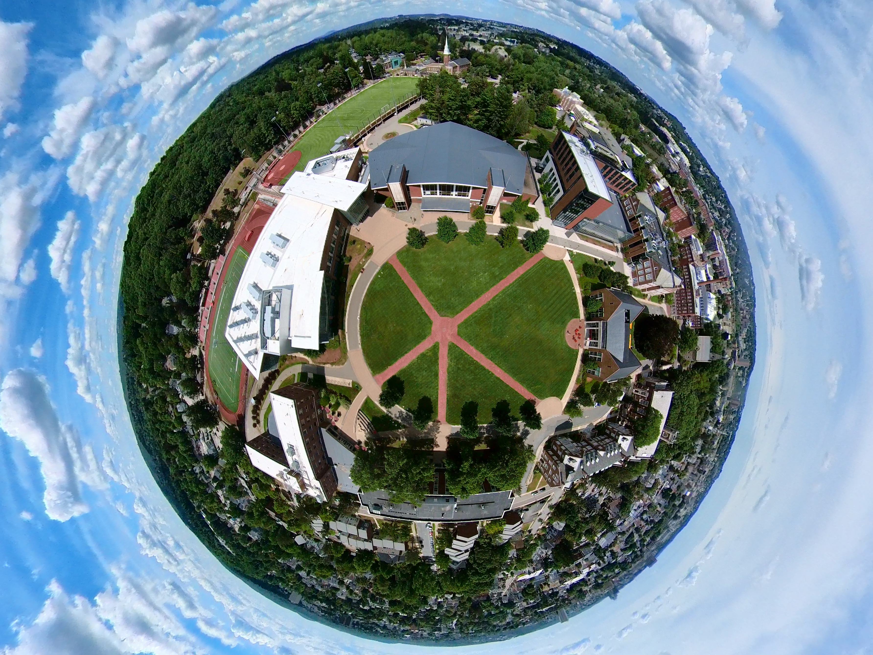 aerial image of WPI