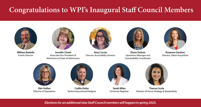 Inaugural members of Staff Council