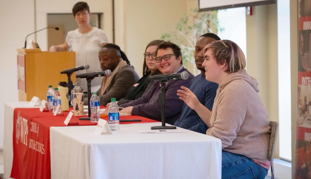 Panelists at the Critical Conversations forum.