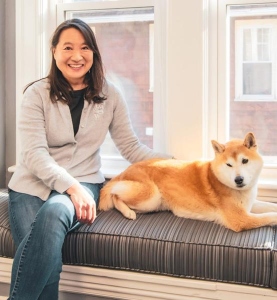 Picture of Kathy Chen and her Dog