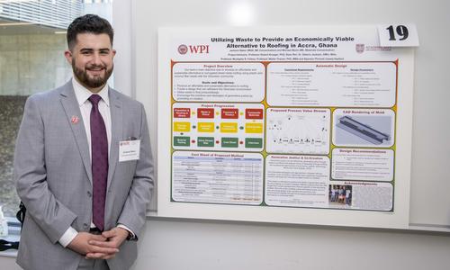 Management engineering major with research poster
