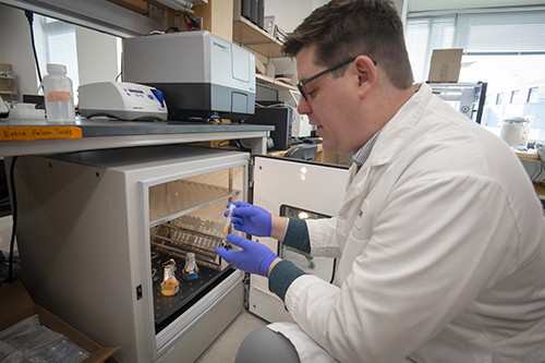 Eric Young in his lab.