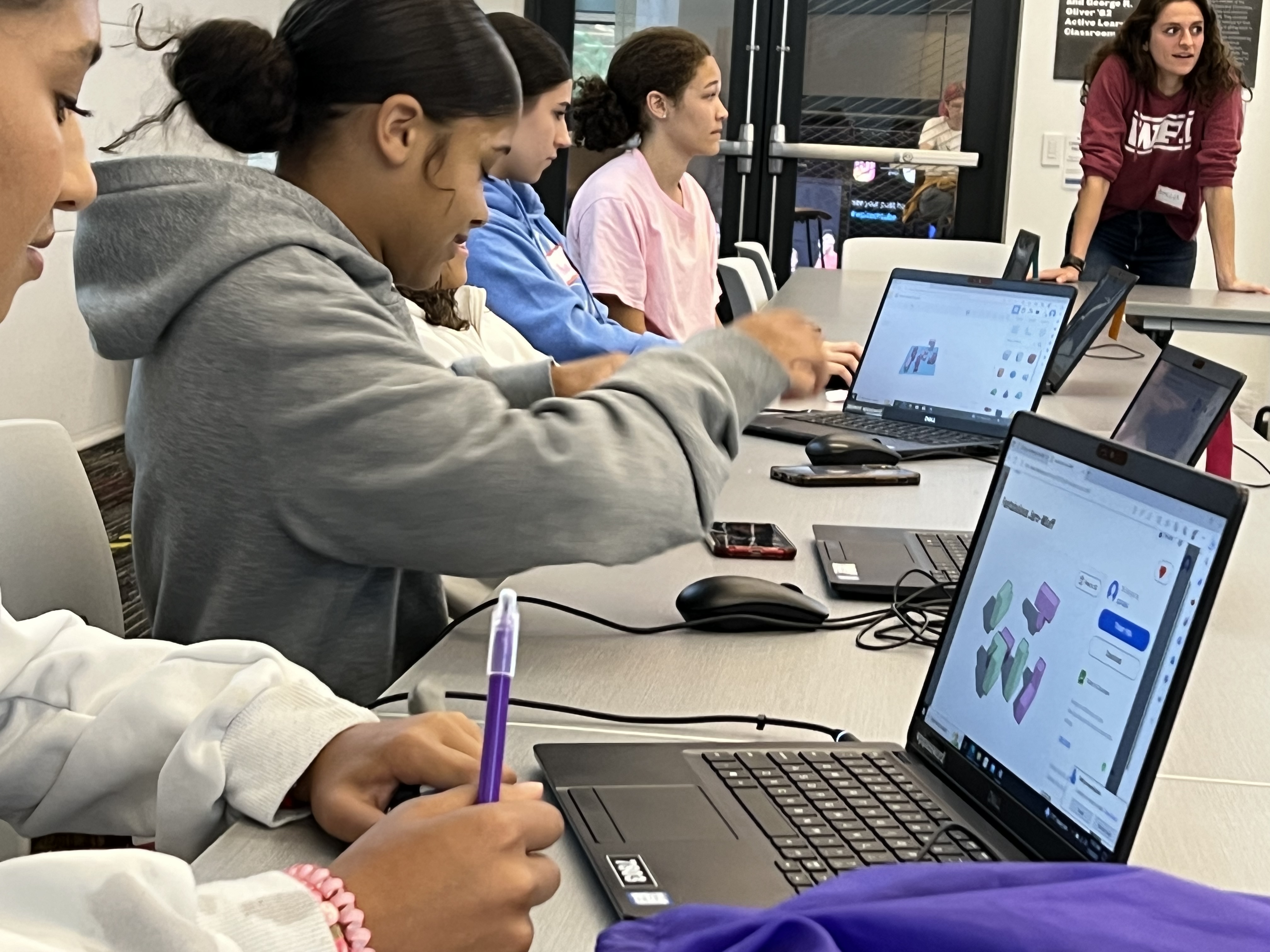 young women working on computers
