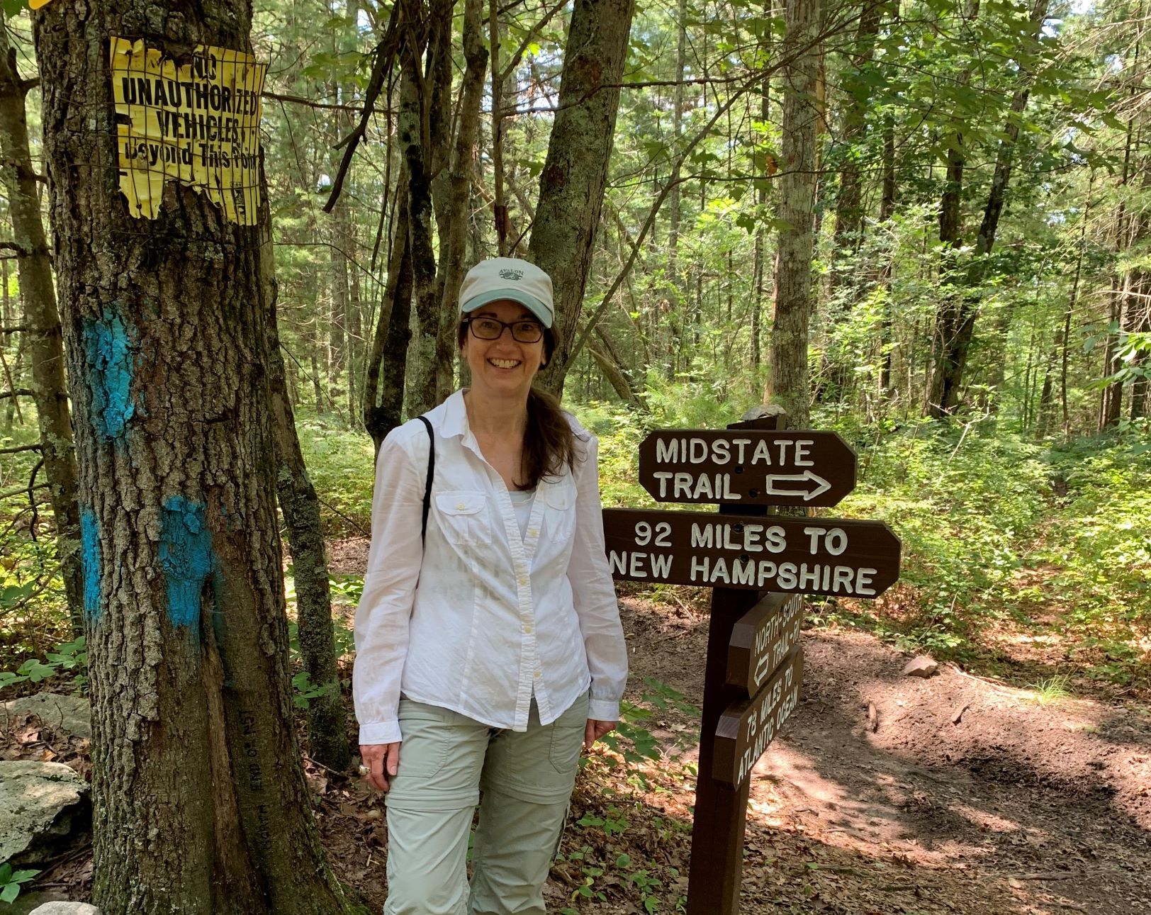 Paula on a hike