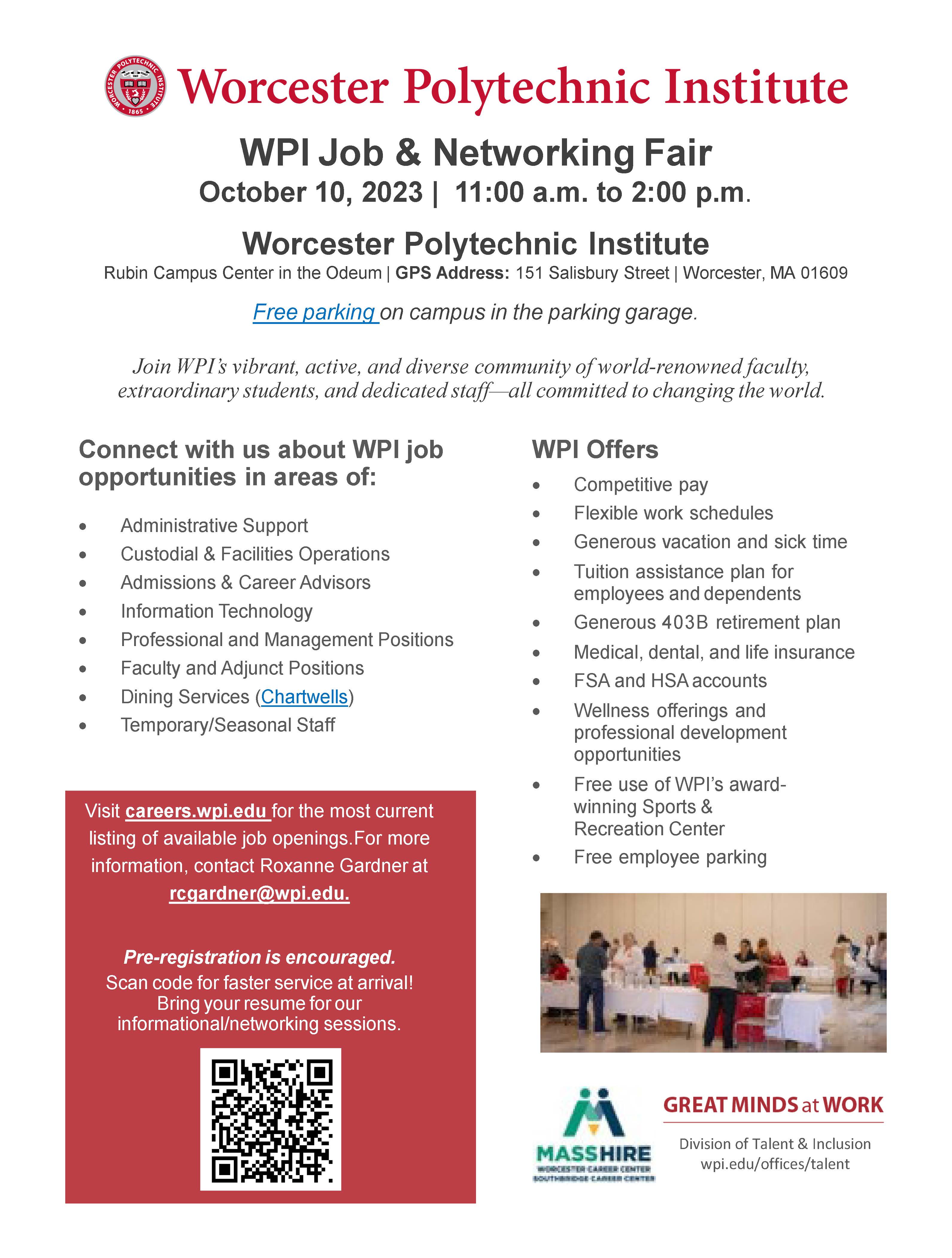 WPI Talent and Inclusion Job and Networking Fair