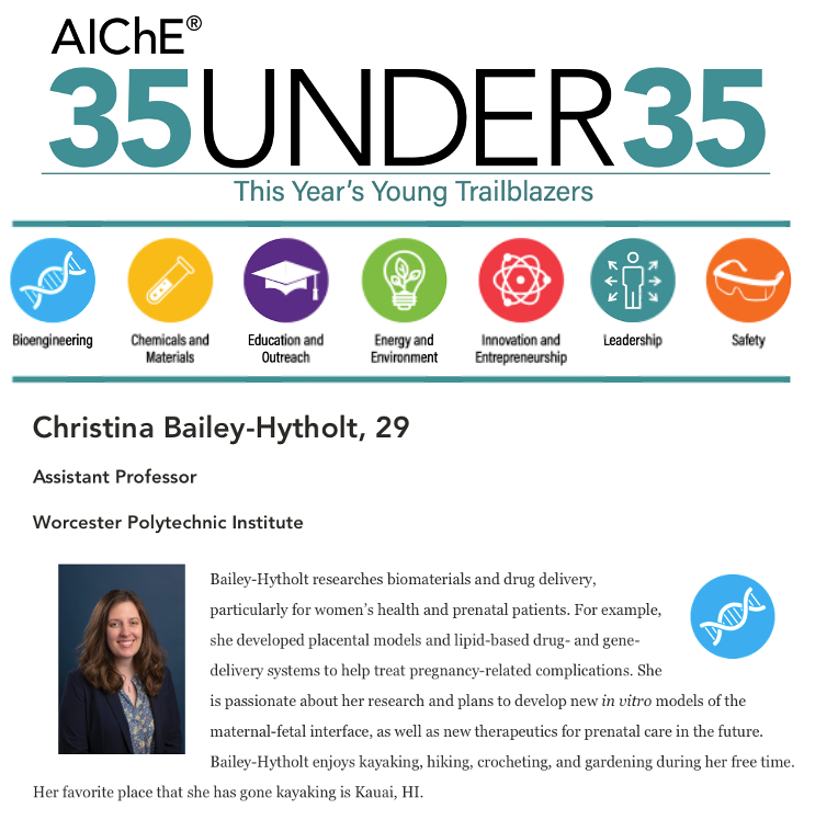 AIChE 35 Under 35 Award