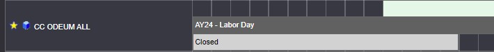 Blackout on Availability View