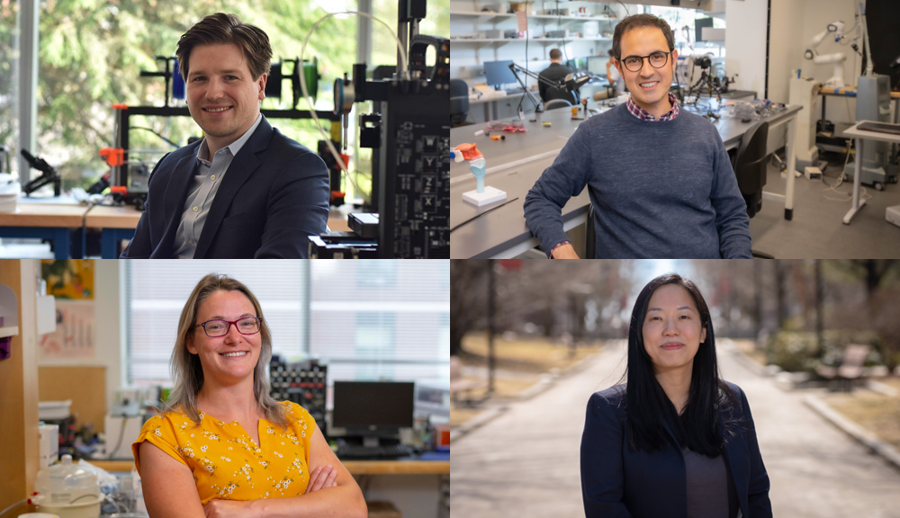 Photos of Loris Fichera, Jeannine Coburn, Tian Guo, Markus Nemitz