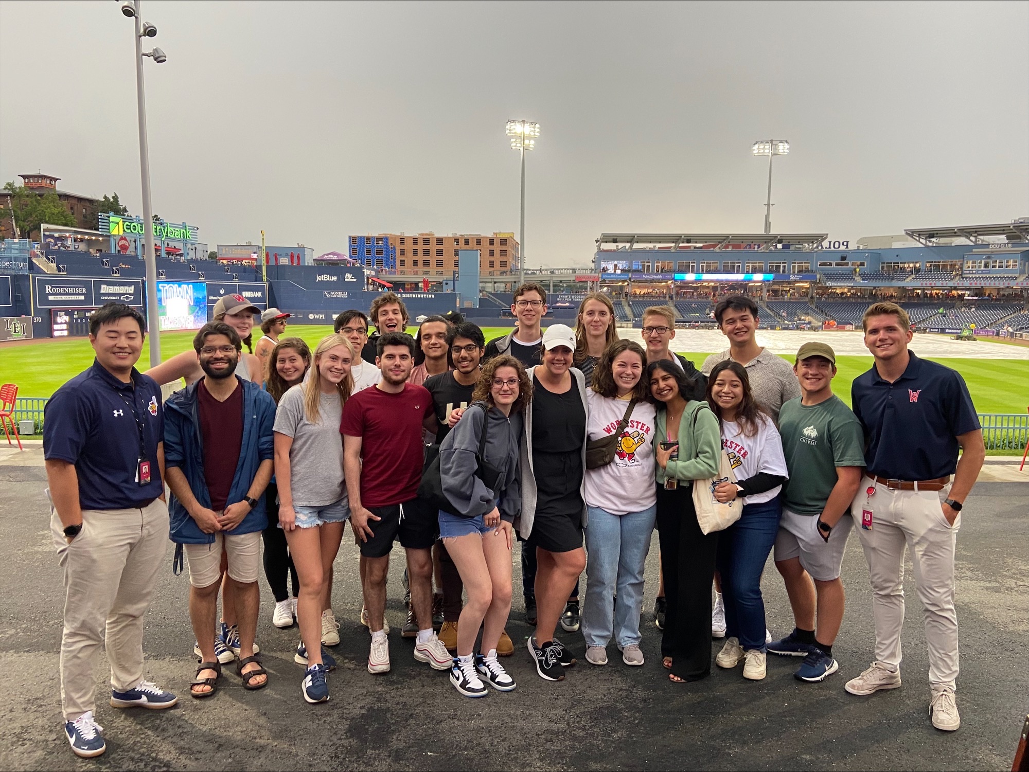 Data Science REU Students go to the WooSox!