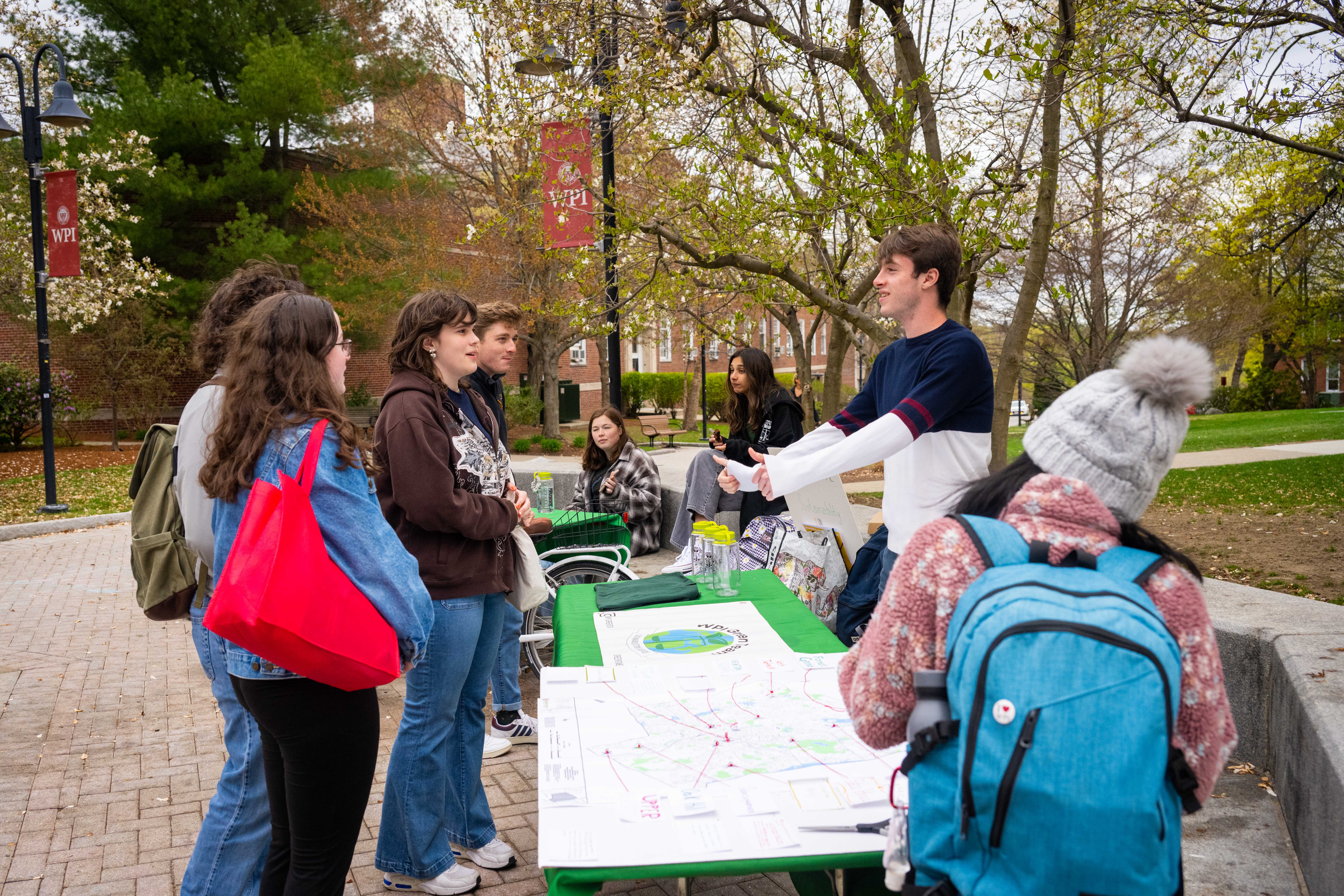 Green Team engaging with students at Climate Action Fair 2023