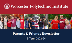 The Parents &amp; Friends email header for B-Term 2023.