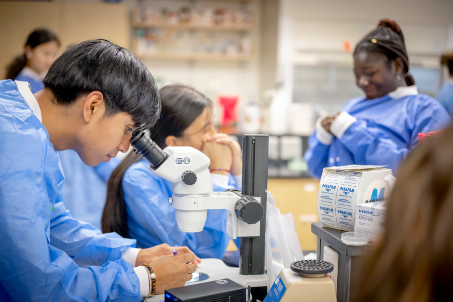 Students participating in Frontiers
