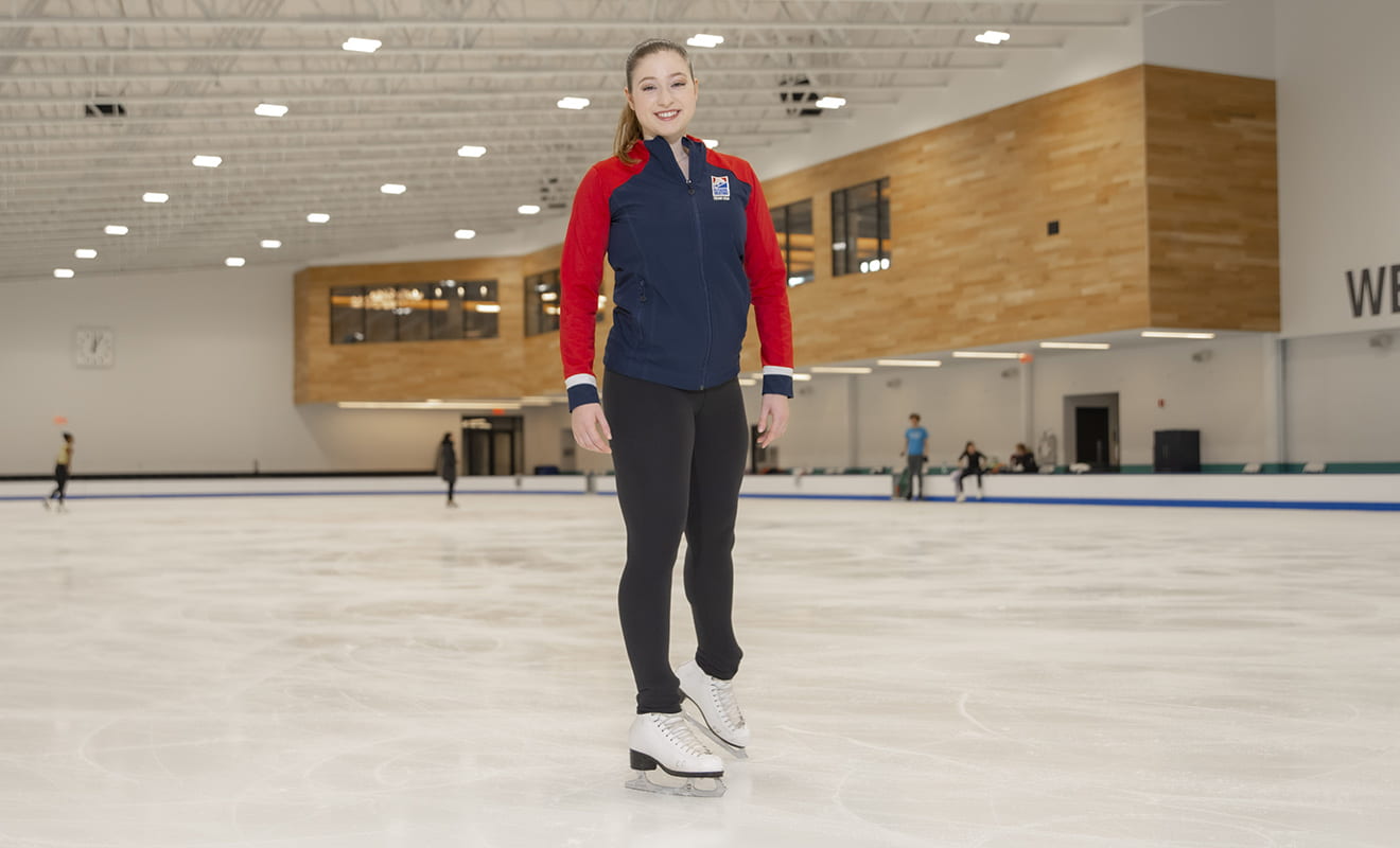 skater girl at rink