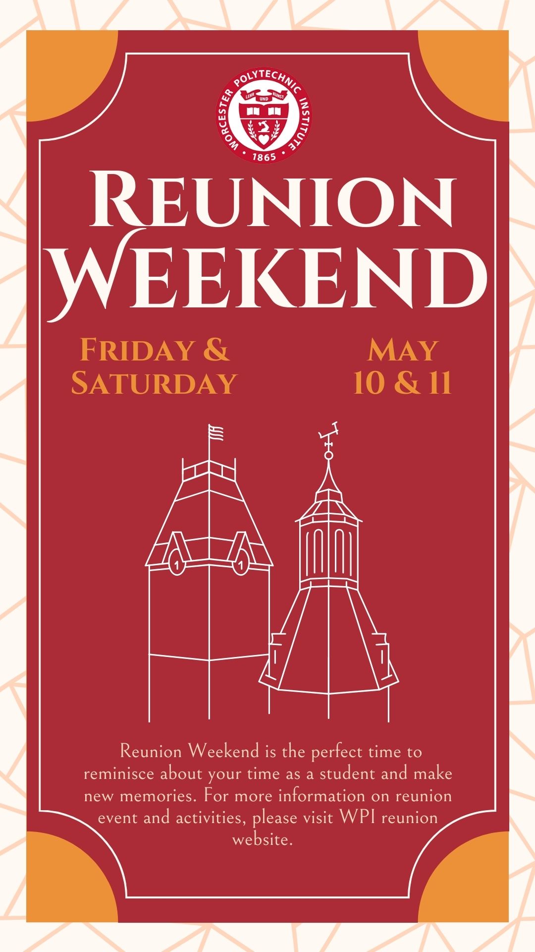 Reunion Weekend May 10 &amp; 11