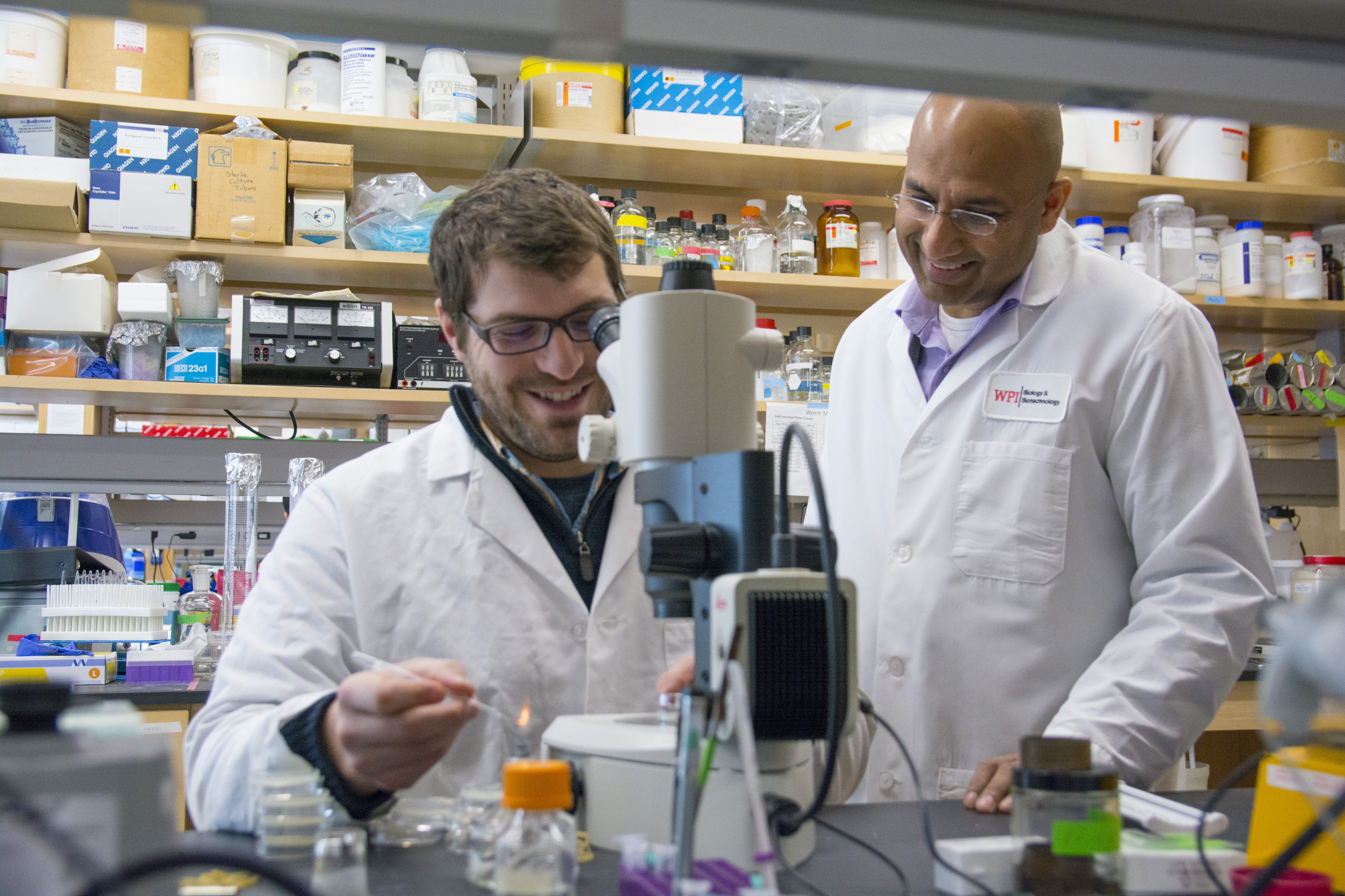 Mater’s of Biotechnology - people working in a lab.
