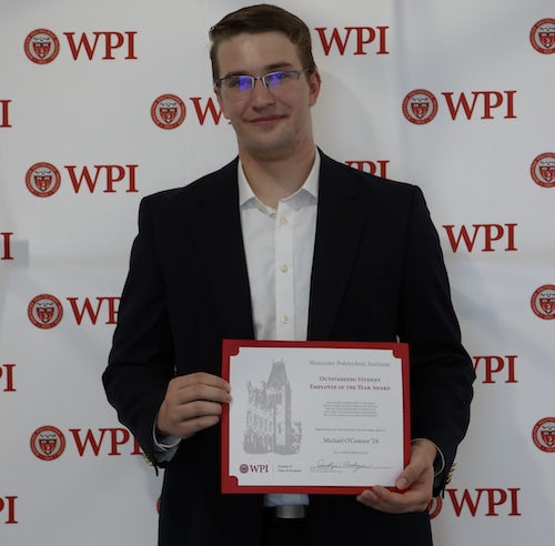 Michael O’Connor with award