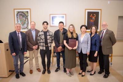 Joseph Aguilar and Kate McIntyre Moruzzi award winners