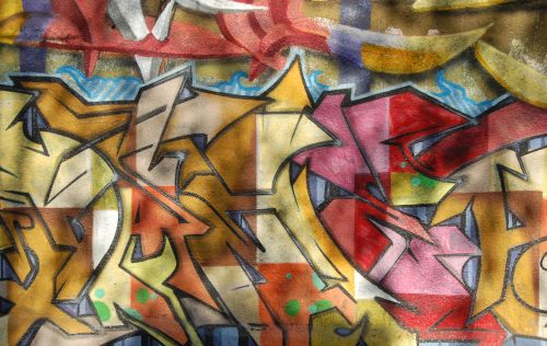 colorful abstract graffiti