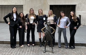 Girls outside NYSE