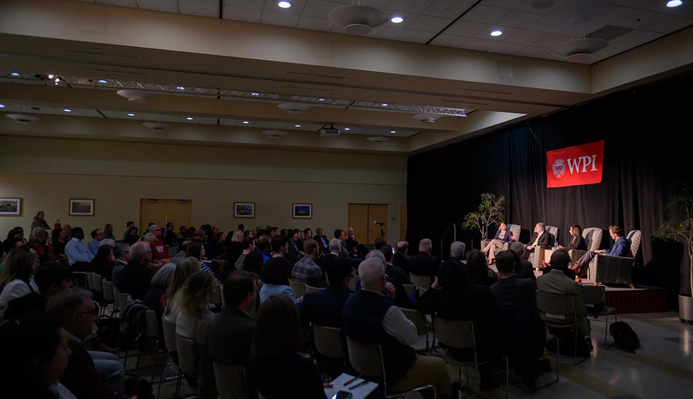 Attendees at the special University Lecture event ahead of President Wang’s inauguration.