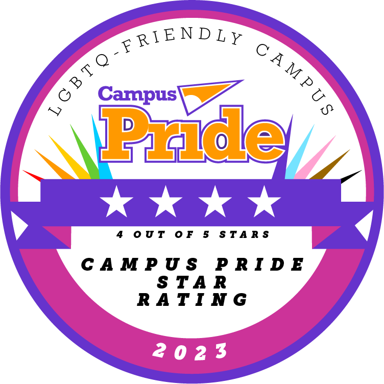 Campus Pride Index Rating, 4 out of 5 Stars