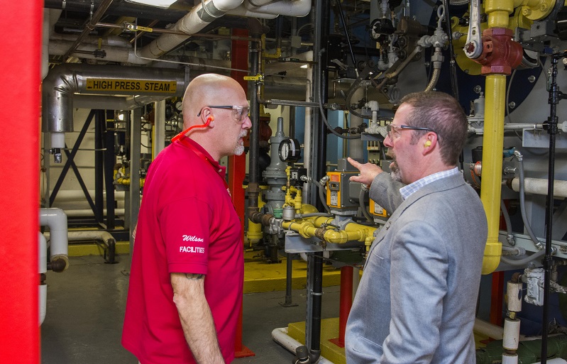 Beattie (right) is looking forward to leading the facilitiesteam in supporting WPI’s strategic plan.