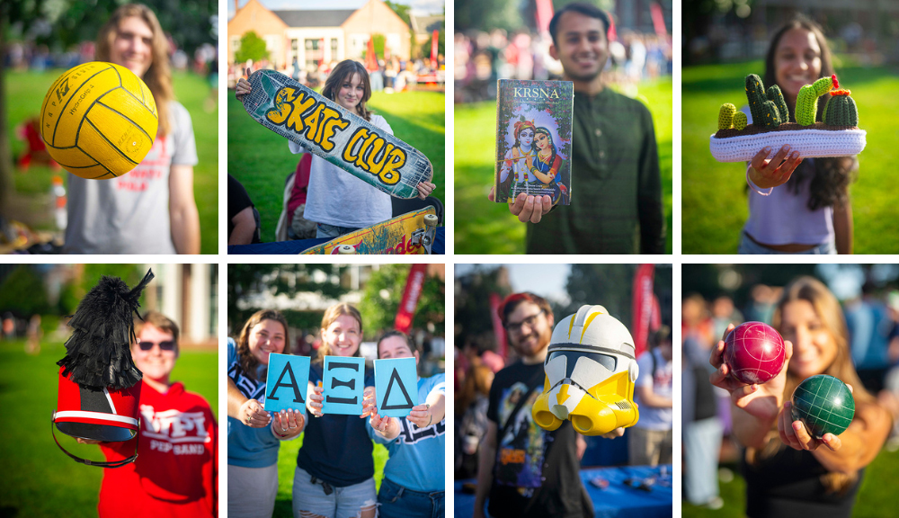 Eight items from the 14 student groups featured