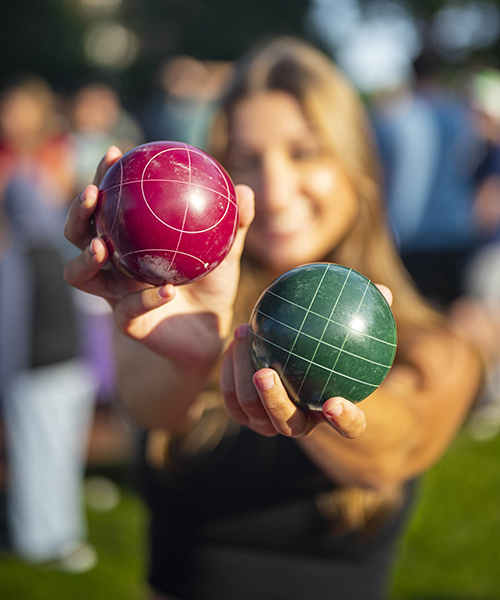 Bocce Balls of the Italian Student Association