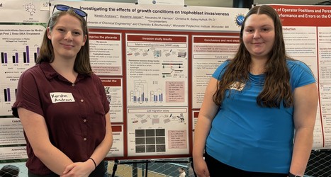 students at poster