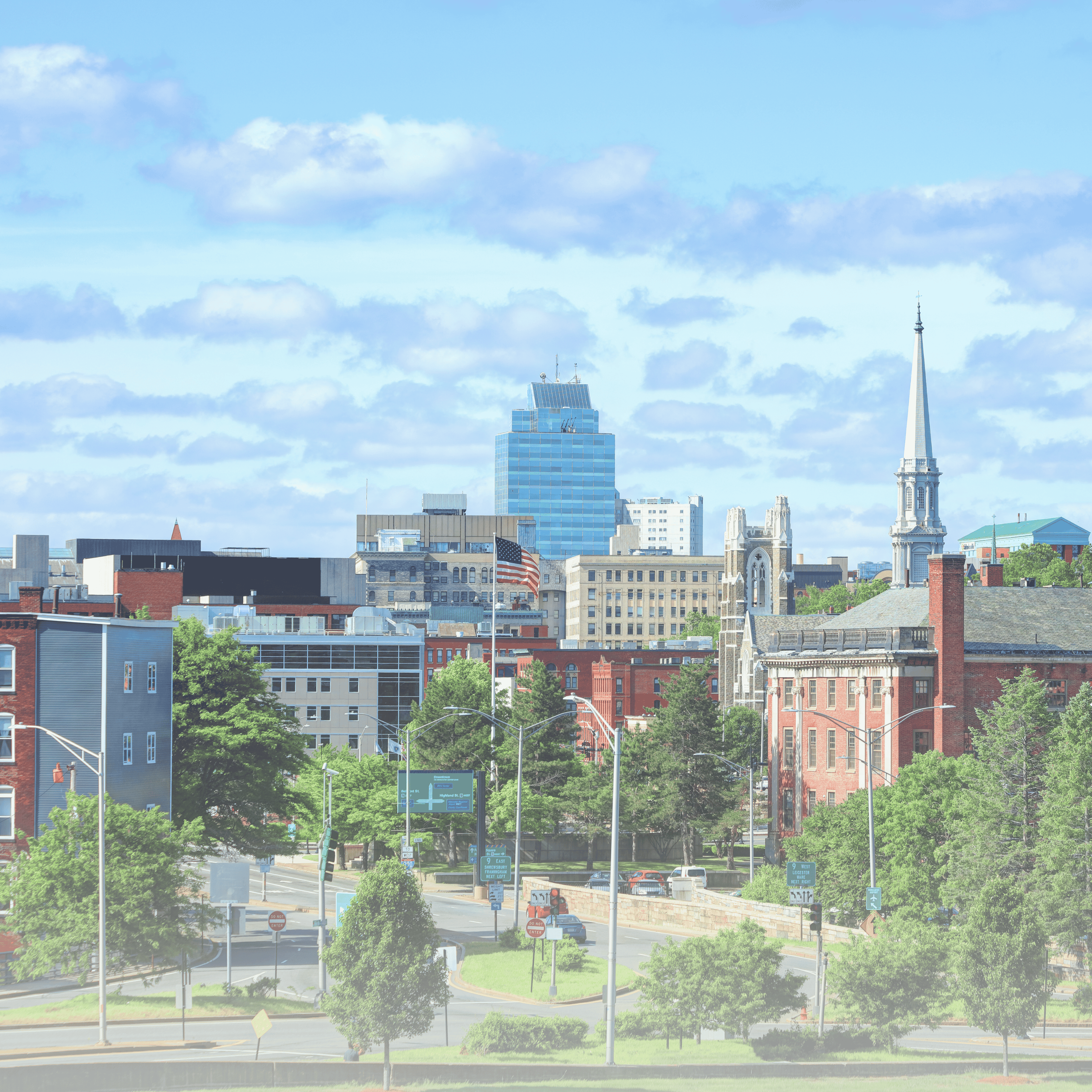 overview picture of worcester mass