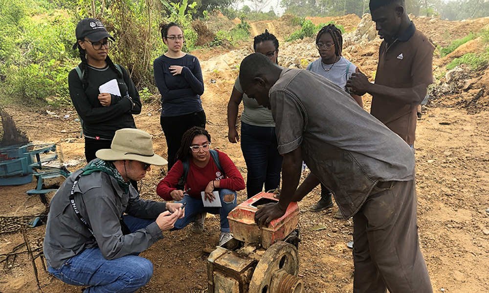 WPI students working on their IQP project abroad
