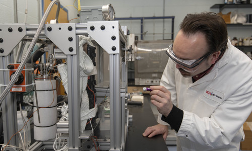 Mike Timko in the lab