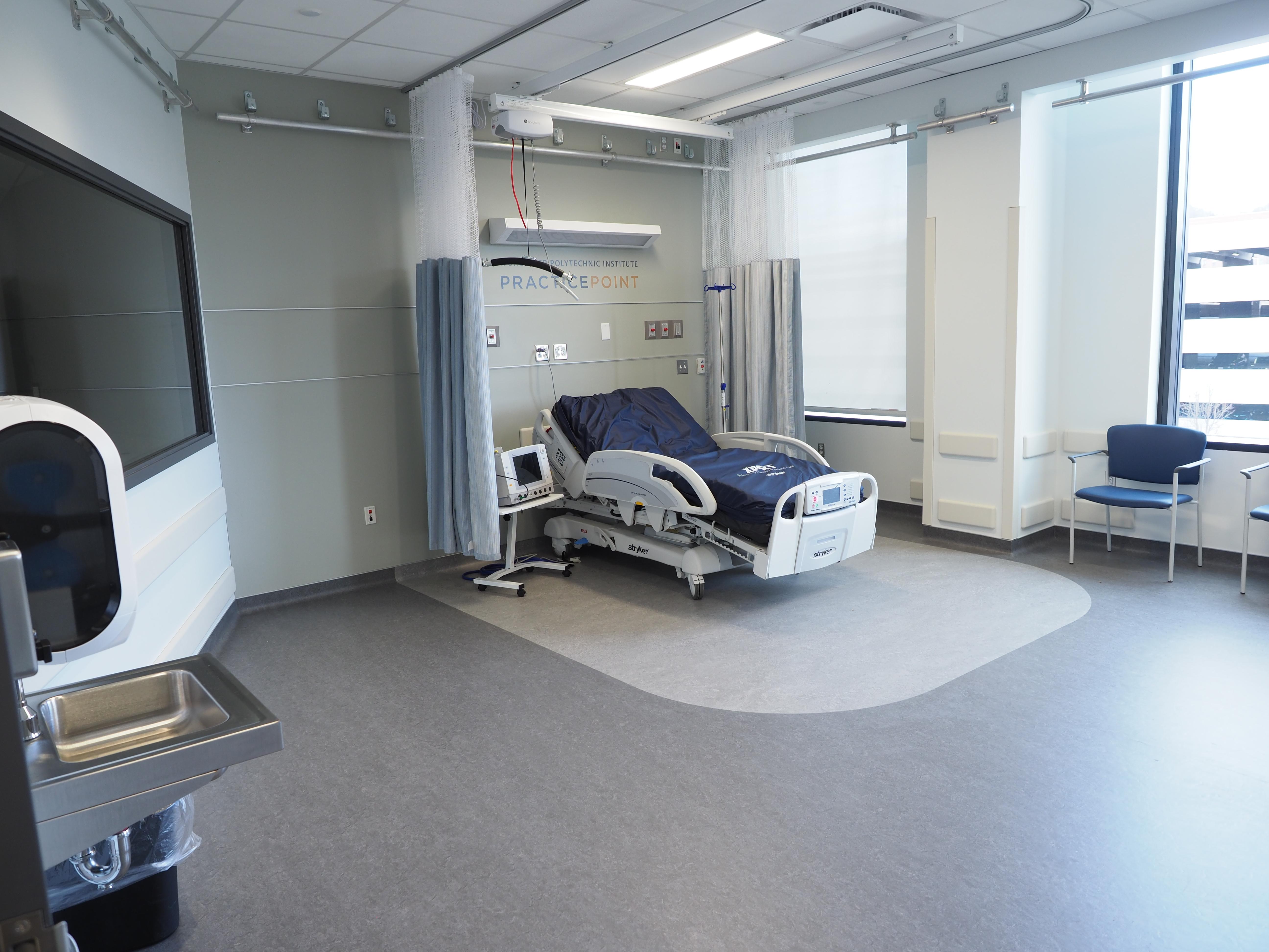 patient clinical care room empty