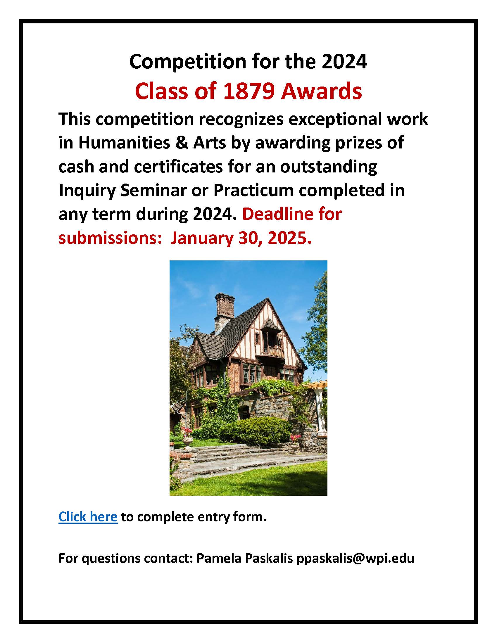 Competition for the 2024 Class of 1879 Awards