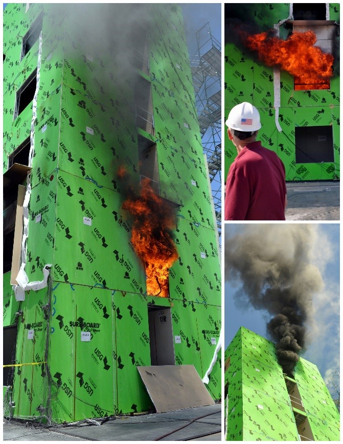 investigating fire