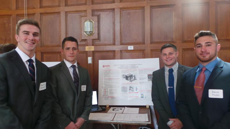 WPI Students on Project Presentation Day