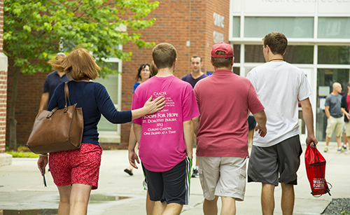 WPI parents on campus