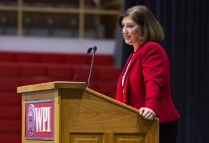 President Leshin said that being a scientist is about finding solutions to challenges that increase the quality of life for people around the world.