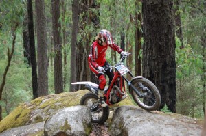 Caroline Allen on Dirt Bike