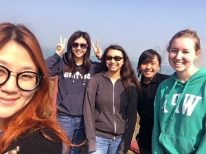From right, Yejee Choi, Michelle Luk of WWF, Giselle Verbera, Amanda Agdeppa, and Caitlin Burner