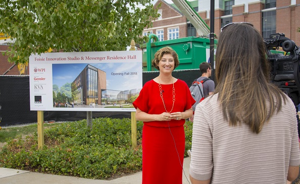 Laurie Leshin Foisie groundbreaking