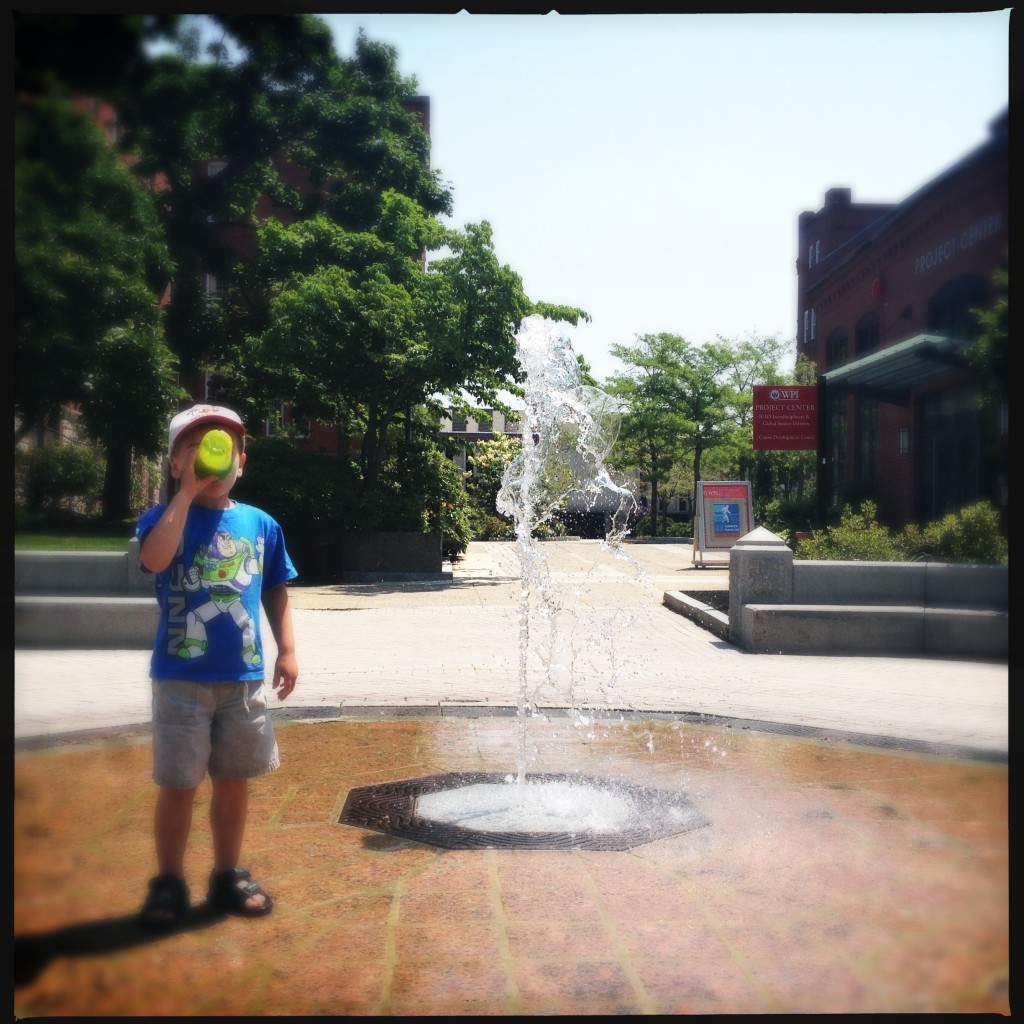 picture of child drinking water