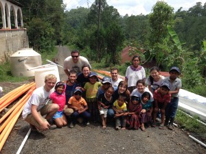 The EWB-USA WPI team has made six trips to Guachtuq and will continue until every family has a rainwater harvesting system.