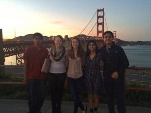 Mass Academy students inducted into the American Junior Academy of Science are, from left, Ayush Kumar, Colleen Castellani, Chandler Friend, Natasha Honcharik, Amol Punjabi.
